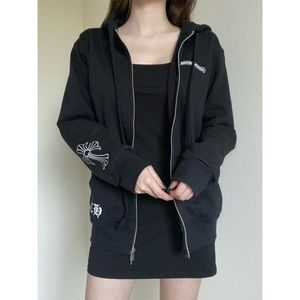 Black cross hoodie